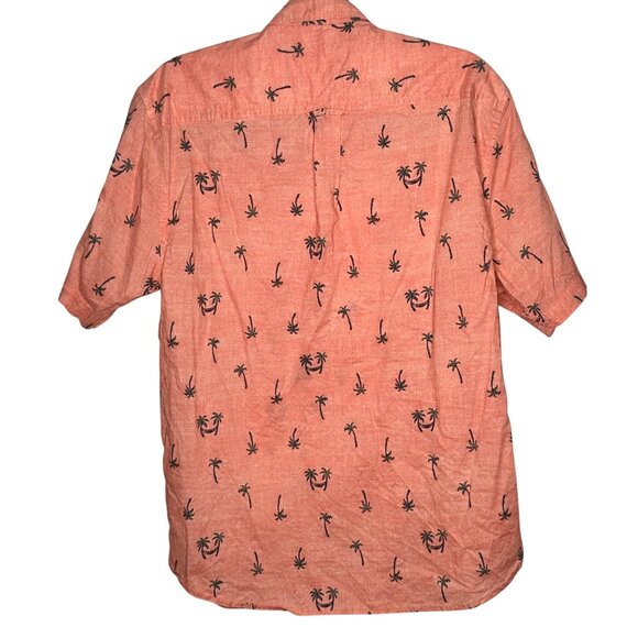 Tommy Bahama Mens Coral Palm Tree Button-Up Shirt M Aloha Hawaiian Summer Beach - Picture 2 of 10